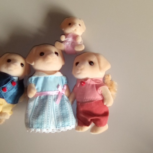 Calico Critters vintage yellow lab dog family - Picture 2 of 7